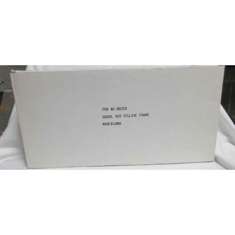 VTG School Years Yellow Plastic Bus Picture Frame Photos 1st thru 12th grade New - Picture 8 of 9